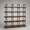 Holz-Metall-Regal 180 cm Eiche/Schwarz