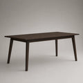 Rechteckiger Esstisch Holz Dunkelbraun 180x90x75 cm