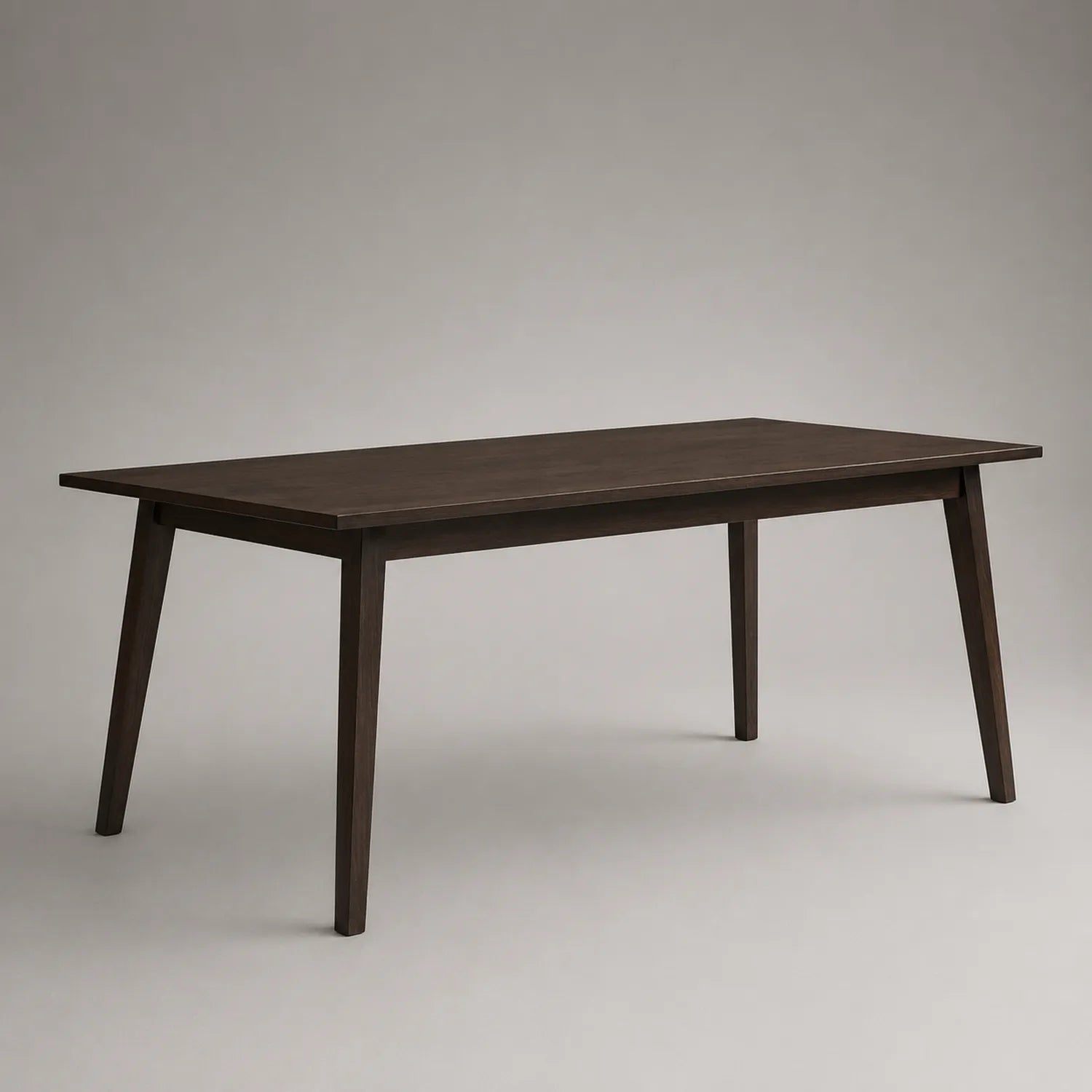 Rechteckiger Esstisch Holz Dunkelbraun 180x90x75 cm