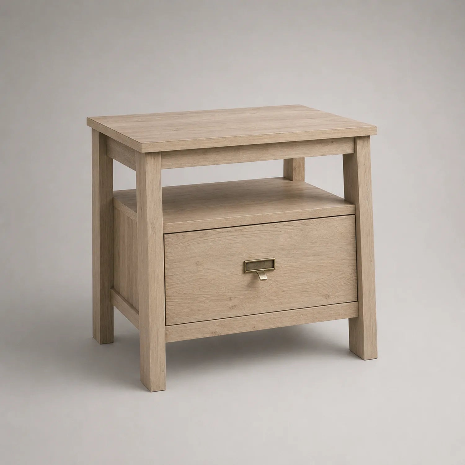 Nachttisch Eichenholz mit Schublade und Fach 50x40x55 cm