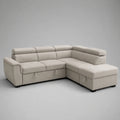Ecksofa Mikrofaser Beige mit Stauraum 250 cm x 250 cm
