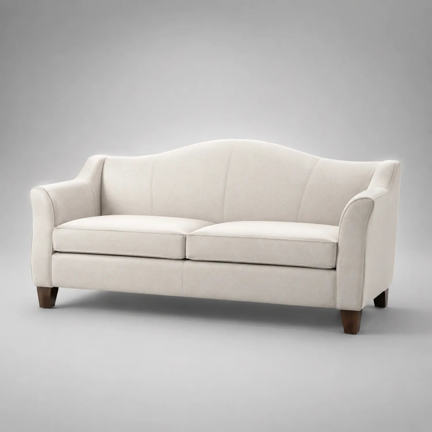 3-Sitzer Sofa Polyester Holzbeine Beige 200cm