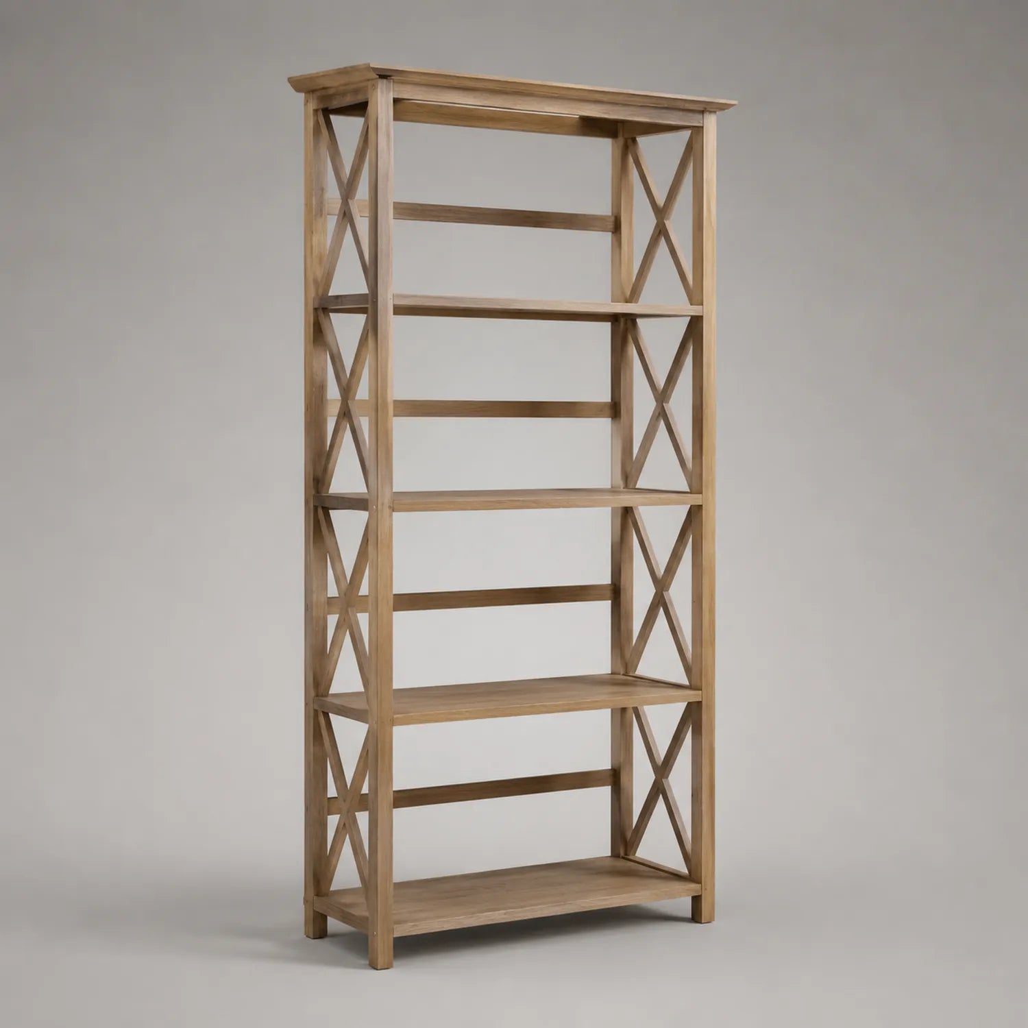Holzregal 5 Ebenen Natur 180cm