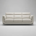 3-Sitzer Sofa aus Leder Beige 210cm
