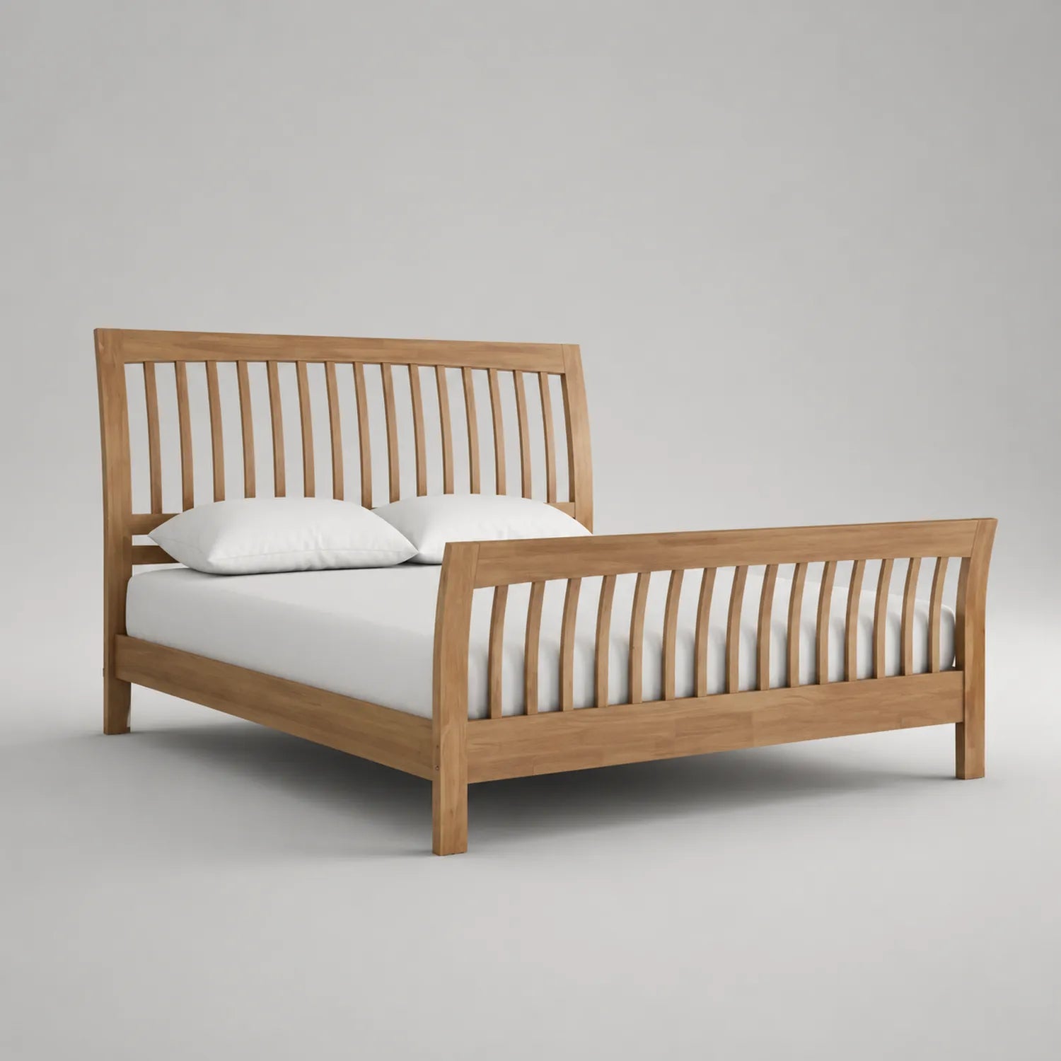 Bett aus Massivholz Eiche Natur 200x140cm