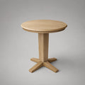 Runder Tisch aus Eichenholz 90 cm