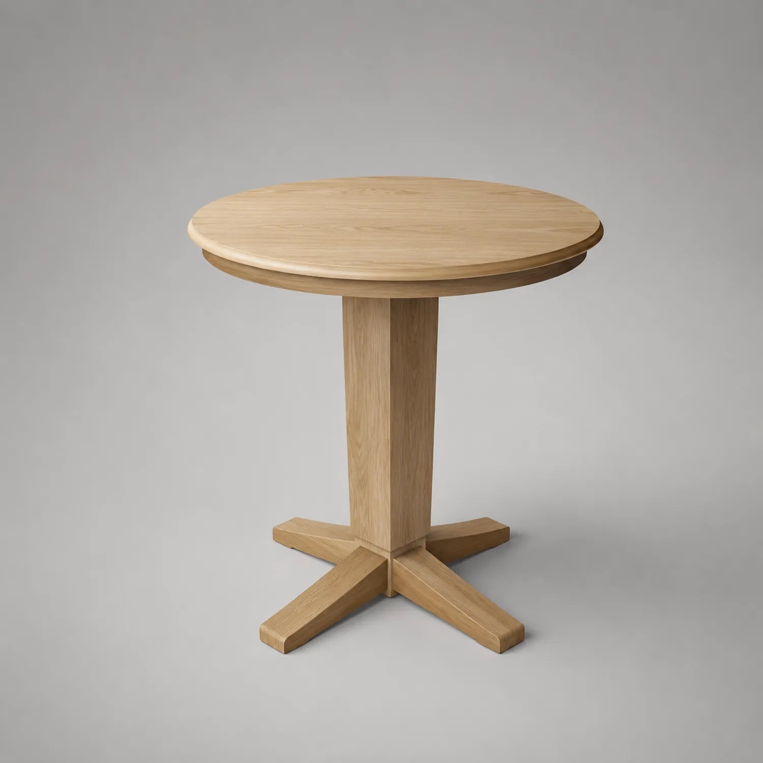 Runder Tisch aus Eichenholz 90 cm